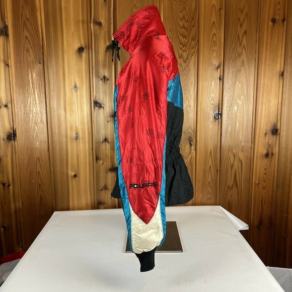 Vintage Polaris Snowmobile Sled Thermo-Loft Insulated Racing Ski Jacket Medium - Picture 6 of 12